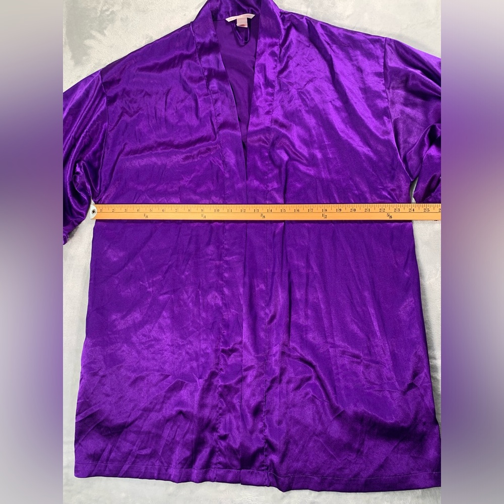 Victoria's Secret Vibrant Purple Satin Shirt - Picture 6 of 16